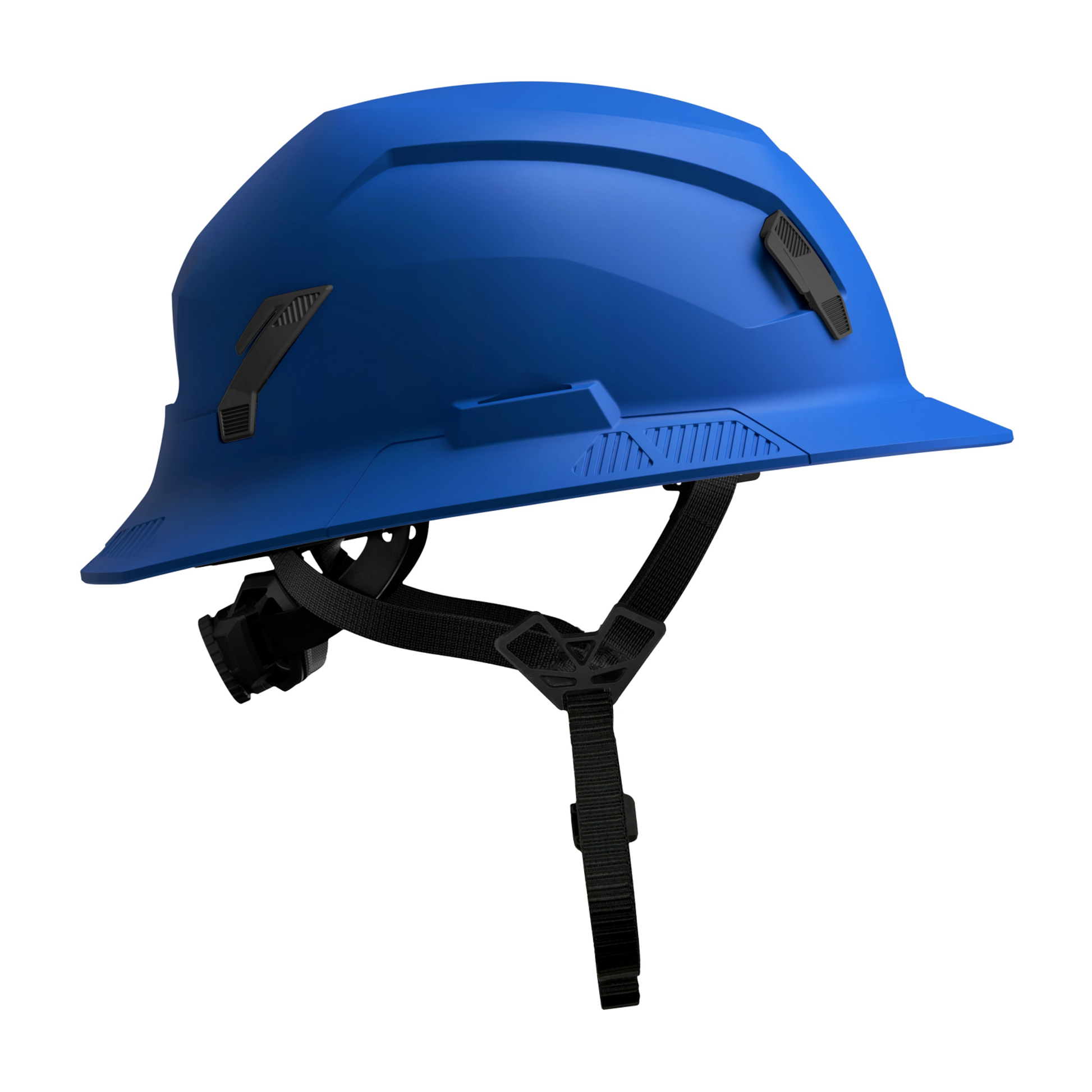 Studson SHK-1 Non-Vented Full Brim Class E Type II - Royal Blue Safety Helmet