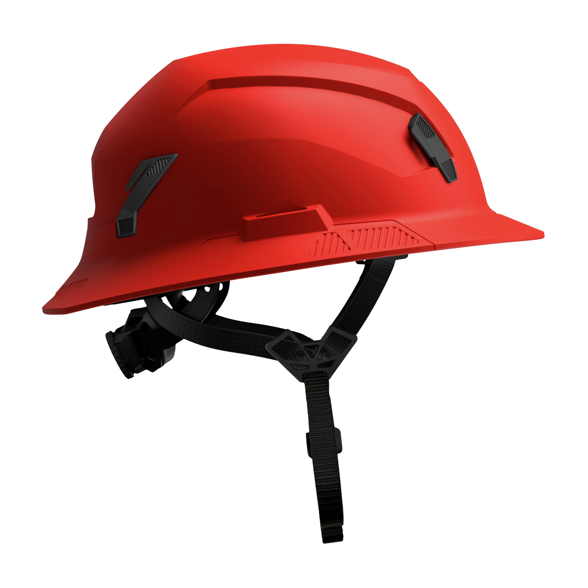Studson SHK-1 Non-Vented Full Brim Class E Type II - Red Safety Helmet