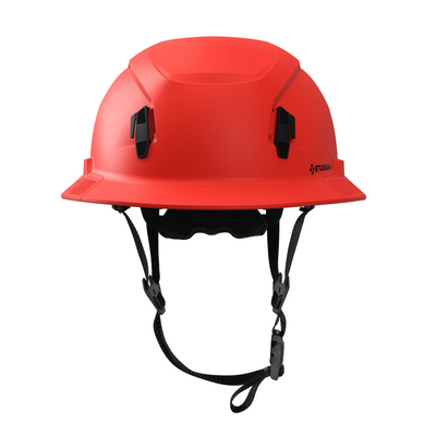 Studson SHK-1 Non-Vented Full Brim Class E Type II - Red Safety Helmet
