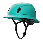 Studson SHK-1 Non-Vented Full Brim Class E Type II - Teal Safety Helmet