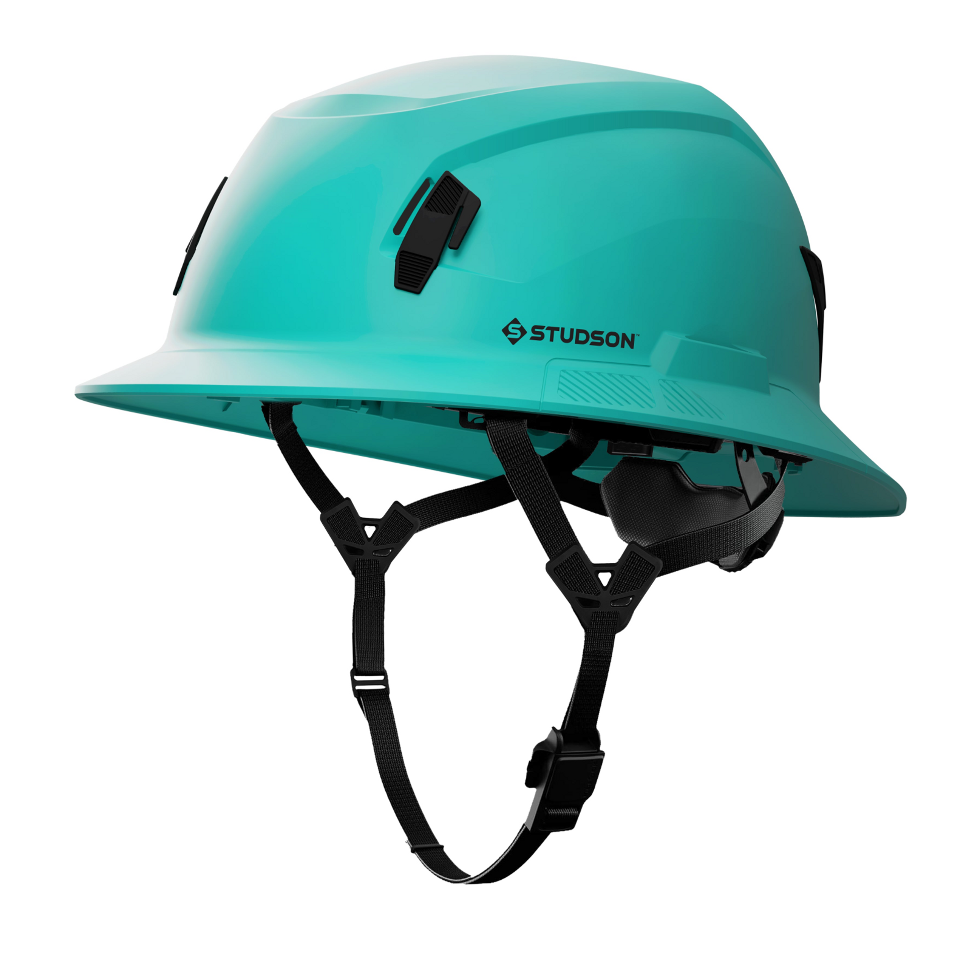 Studson SHK-1 Non-Vented Full Brim Class E Type II - Teal Safety Helmet