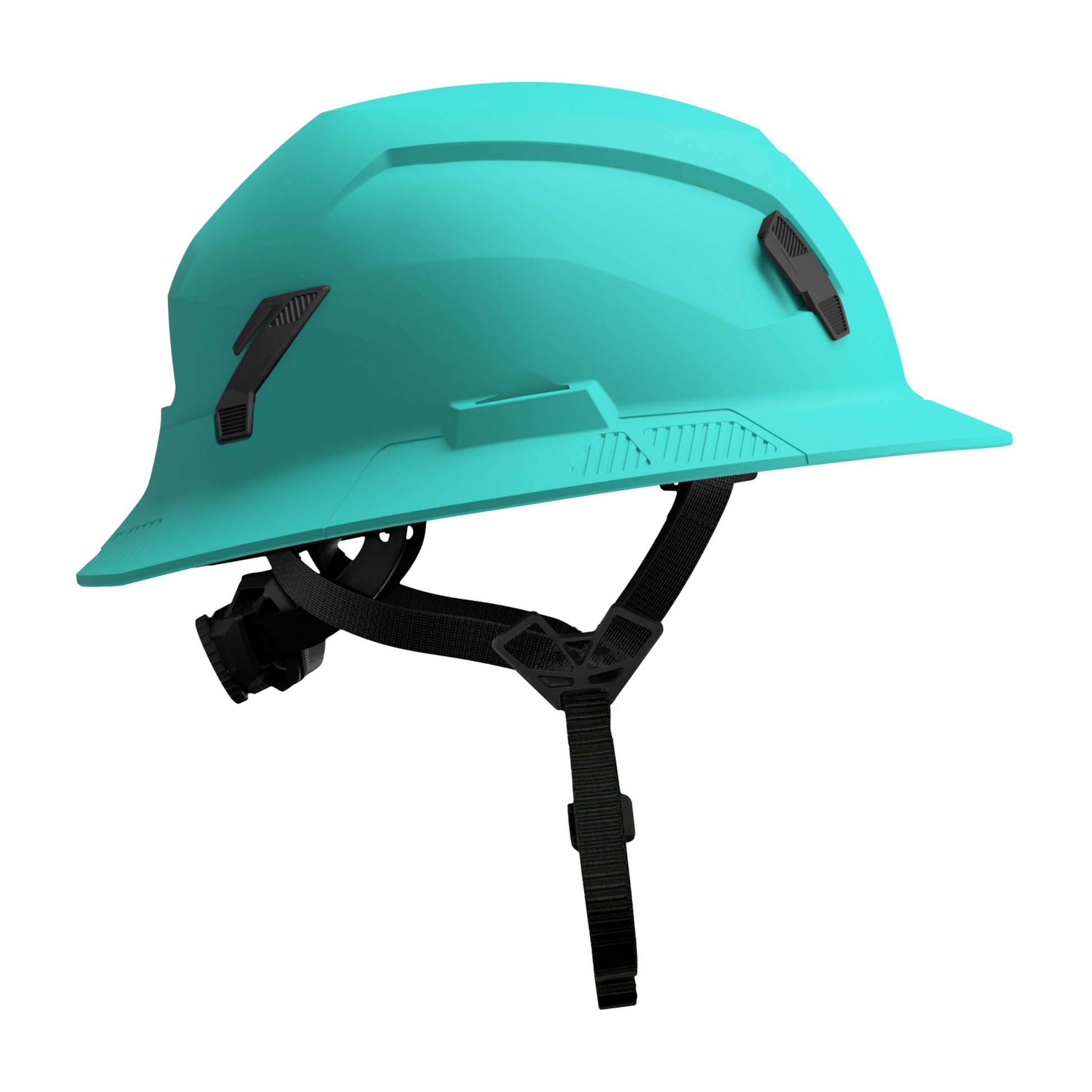 Studson SHK-1 Non-Vented Full Brim Class E Type II - Teal Safety Helmet