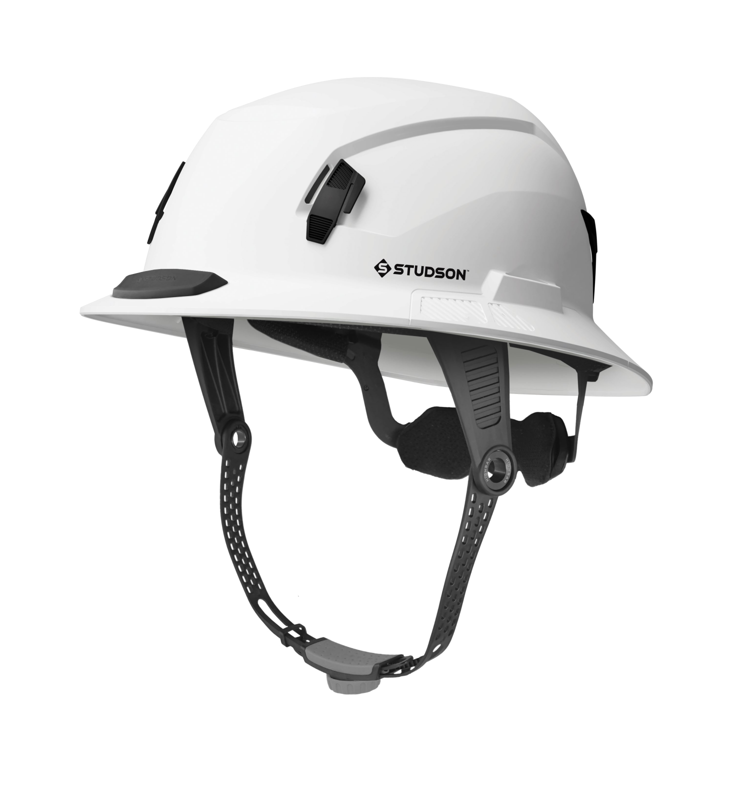 Studson Full Brim Non-Vented - White Type II  Charcoal HighBar - SHK1-FB-EW-CHB