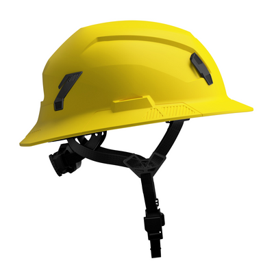 Studson SHK-1 Non-Vented Full Brim Class E Type II - Yellow Safety Helmet