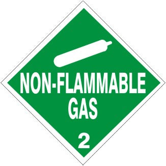 PICTO NON-FLAMMABLE GAS 2 DIAMOND SHAPED - SHIPPING LABEL ROLL