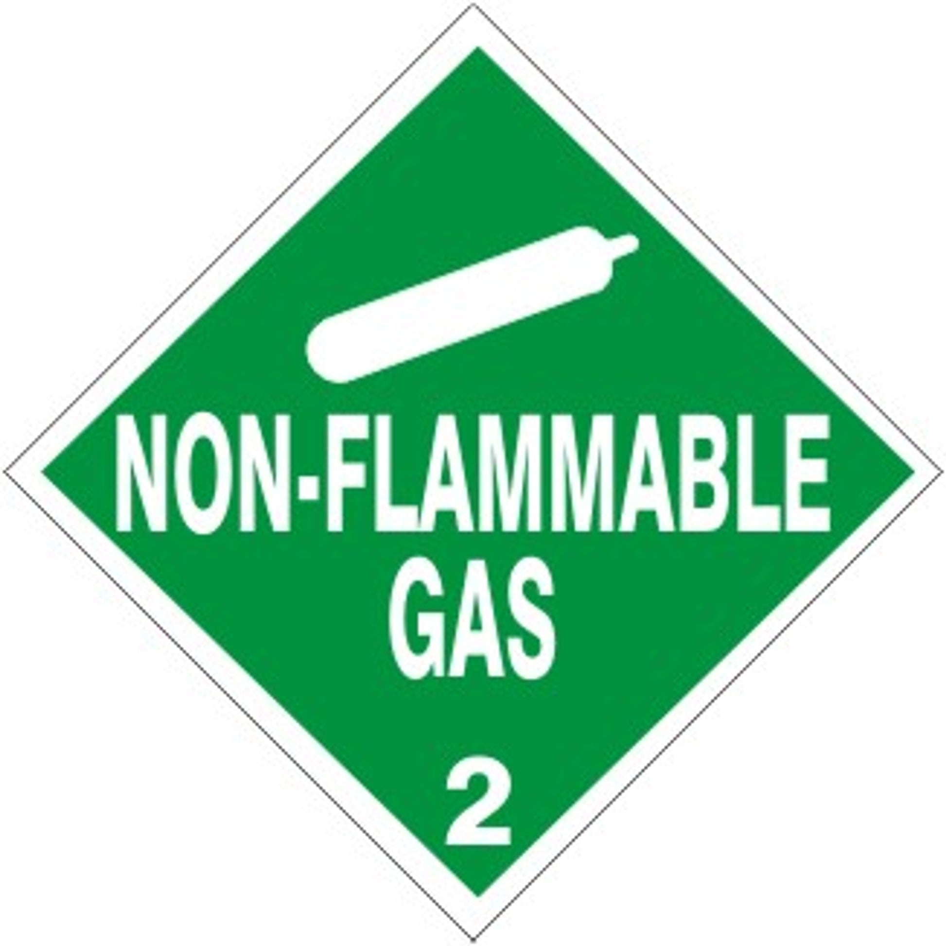 PICTO  NON-FLAMMABLE GAS 2 - PICTO  NON-FLAMMABLE GAS 2, 4x4, Adhesive Vinyl