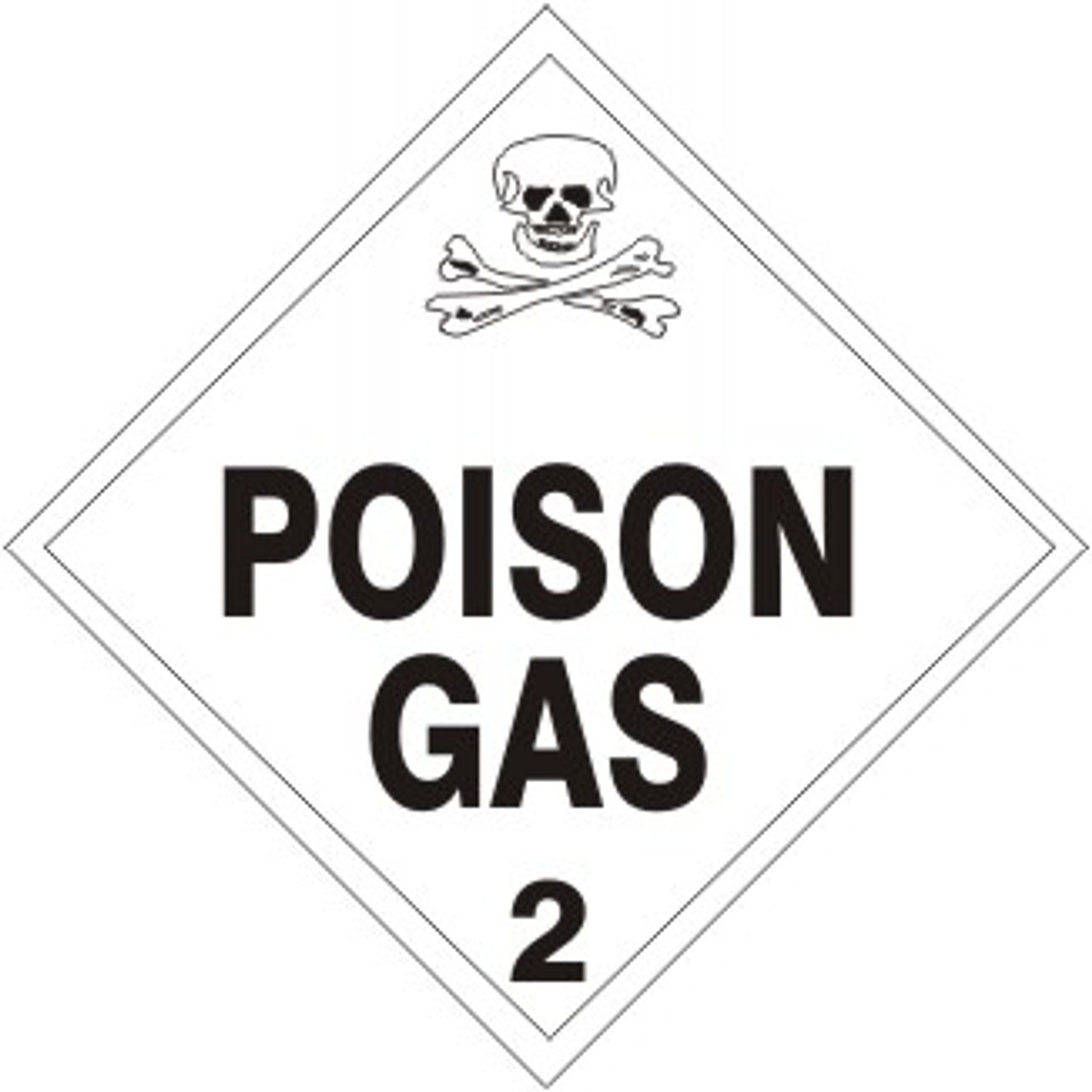 POISON PICTO  POISON GAS  2 - POISON PICTO  POISON GAS  2, 4x4, Adhesive Vinyl