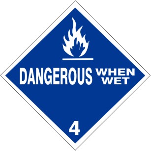 FLAME PICTO DANGEROUS WHEN WET 4