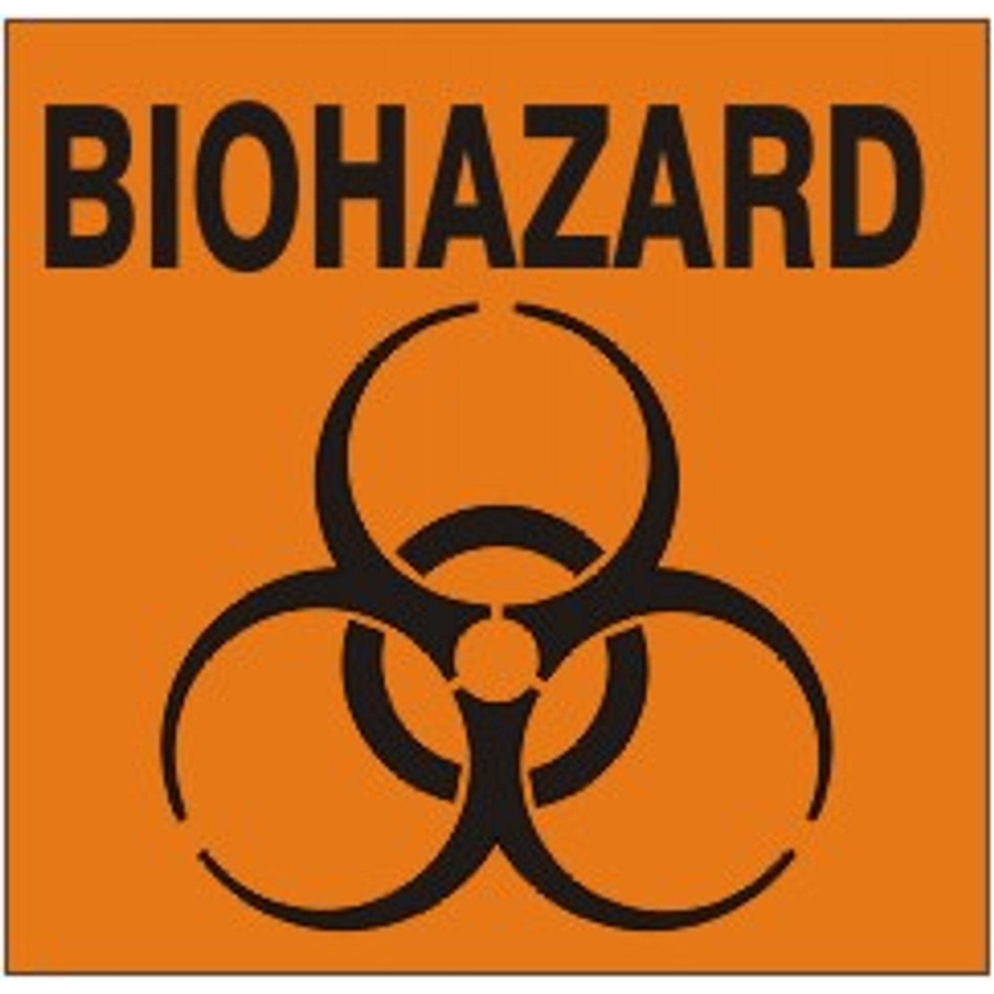 BIOHAZARD BIOHAZARD SYMBOL - BIOHAZARD BIOHAZARD SYMBOL, 3X3, Adhesive Vinyl