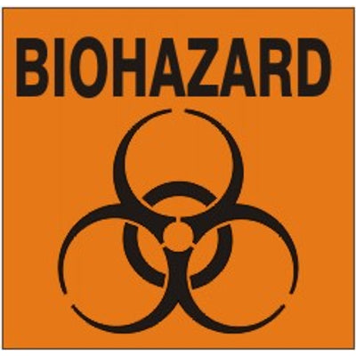 BIOHAZARD BIOHAZARD SYMBOL - BIOHAZARD BIOHAZARD SYMBOL, 3X3, Adhesive Vinyl