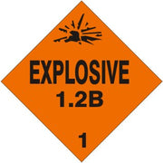 PICTO  EXPLOSIVE 1.2B 1 - PICTO  EXPLOSIVE 1.2B 1, 4X4, Adhesive Vinyl