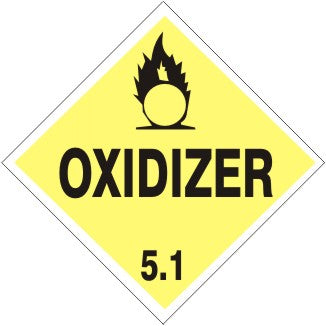 PICTO OXIDIZER 5.1 DIAMOND SHAPED - SHIPPING LABEL ROLL