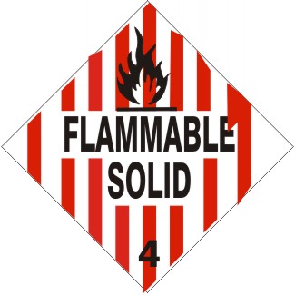 FLAME PICTO FLAMMABLE SOLID 4