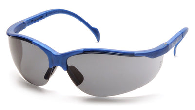 Pyramex Venture II Metallic Blue Frame/Gray Lens Safety Eyewear