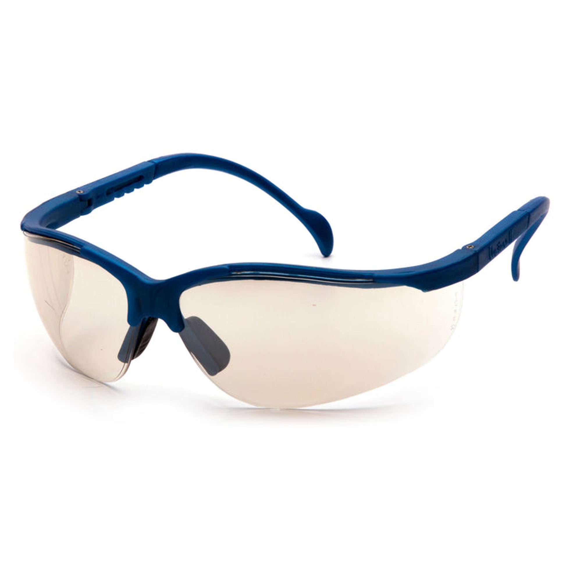Pyramex - Venture II - Metallic Blue Frame/Indoor/Outdoor Mirror Lens - 12/Pair