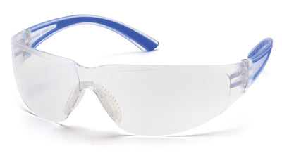 Pyramex Cortez Navy Temple/Clear Lens Safety Eyewear