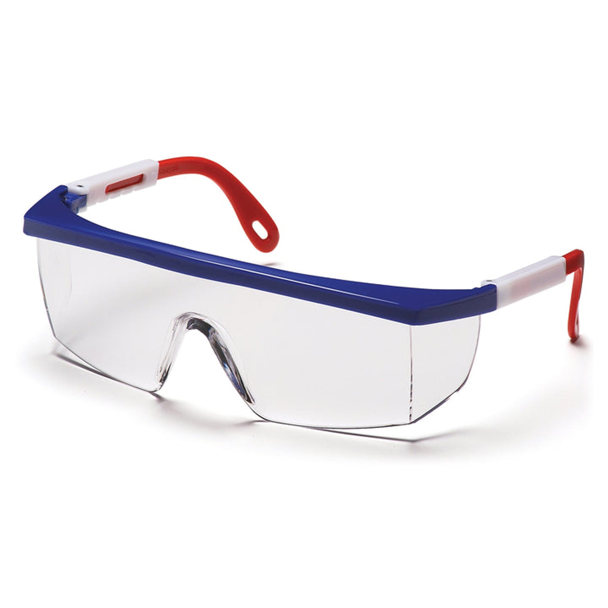 Pyramex - Integra - Red/White/Blue Frame/Clear Lens - 12/Pair