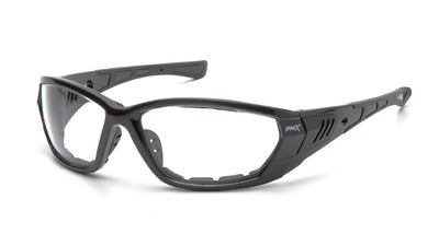 Pyramex Atrex Pearl Gray Frame/Clear Anti-Fog Lens- Foam Padded Safety Eyewear