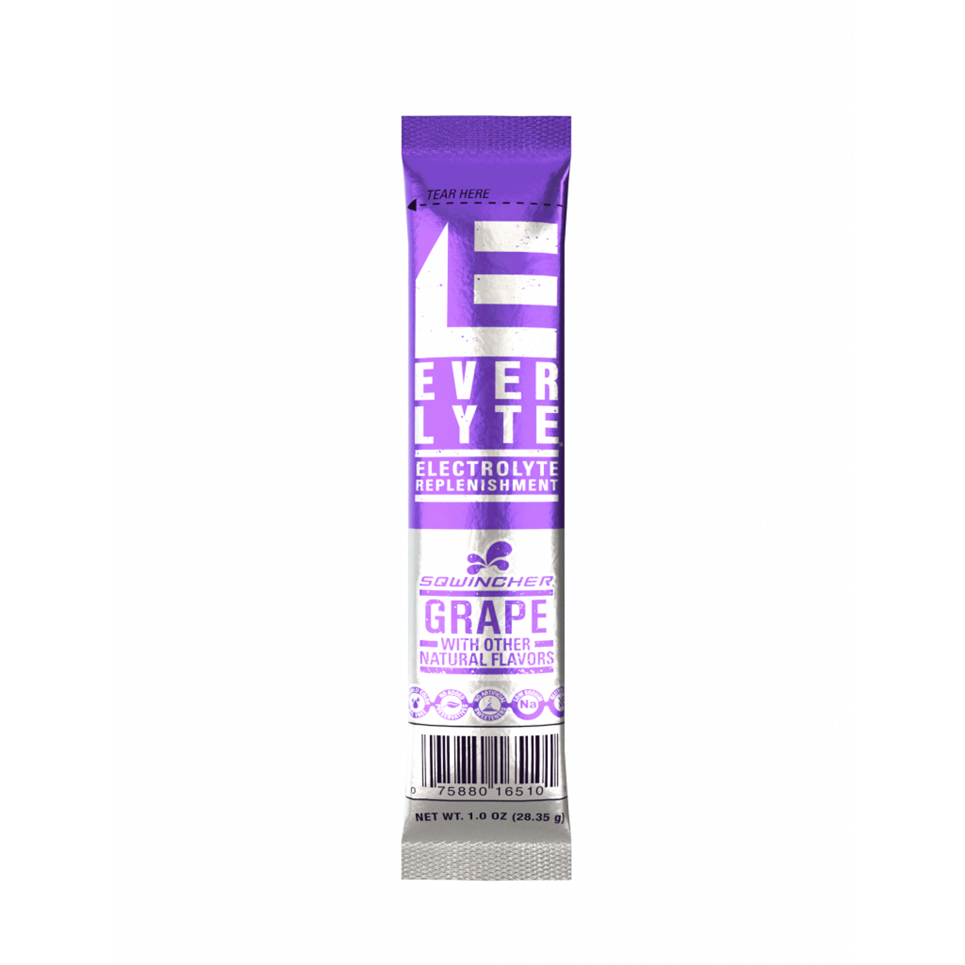 Sqwincher EverLyte 1oz Electrolyte Replenishment Packs- Grape- 100/Packs per Case - 159060968