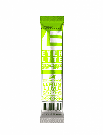 Sqwincher EverLyte 1oz Electrolyte Replenishment Packs- Lemon-Lime - 100/Packs per Case - 159060971