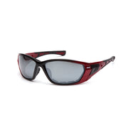 Pyramex- ATREX-F:RED/L:SIL MIR- FOAM PADDED - 12/Pair