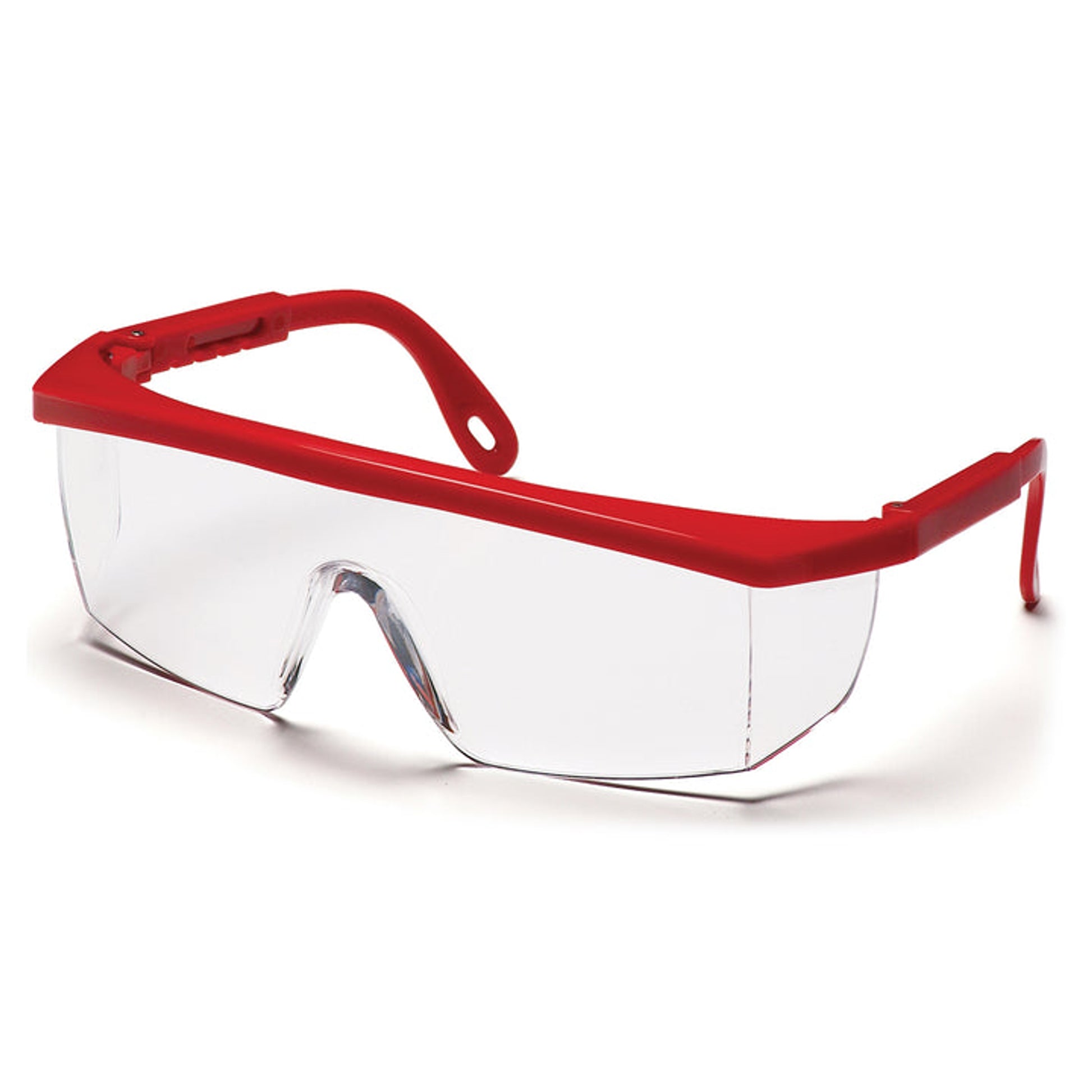 Pyramex - Integra - Red Frame/Clear Lens - 12/Pair
