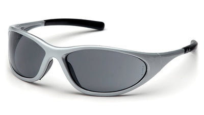Pyramex Zone II Silver Frame/Gray Lens Safety Eyewear