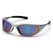 Pyramex - Zone II - Silver Frame/Blue Mirror Lens - 12/Pair