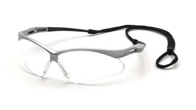 Pyramex PMXTREME Silver Frame/Clear Lens Safety Eyewear