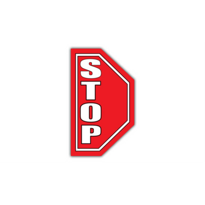34" x 60" HALF SIGNS - Half Sign - Stop (Right) - LS-SIGN 2040 #0604RIGHT -UEN