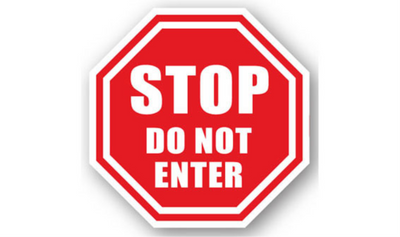 24" OCTAGON SIGNS - Octagon Sign - Stop Do Not Enter - LS-SIGN 576 #0016 -UEN