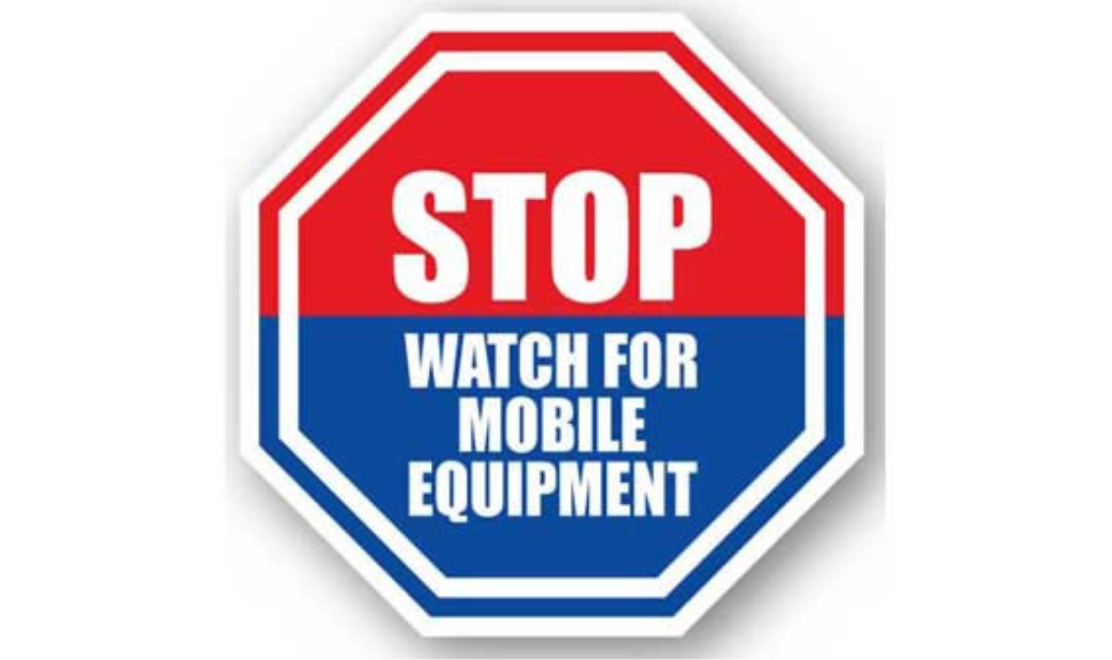12" OCTAGON SIGNS -  Octagon Sign - Stop Watch for Pedestrians - LS-SIGN 144 #1063 -UEN