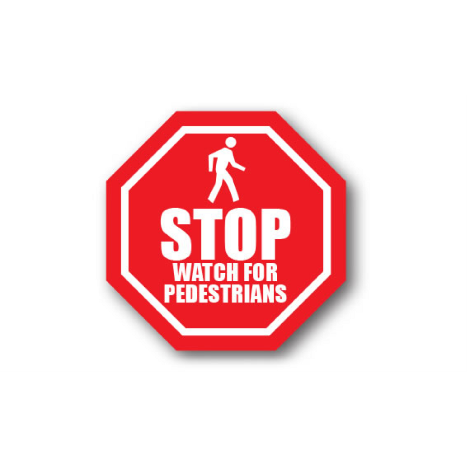 16" OCTAGON SIGNS - Octagon Sign - Stop Watch for Pedestrians - DSV-SIGN 256 #0032 -UEN