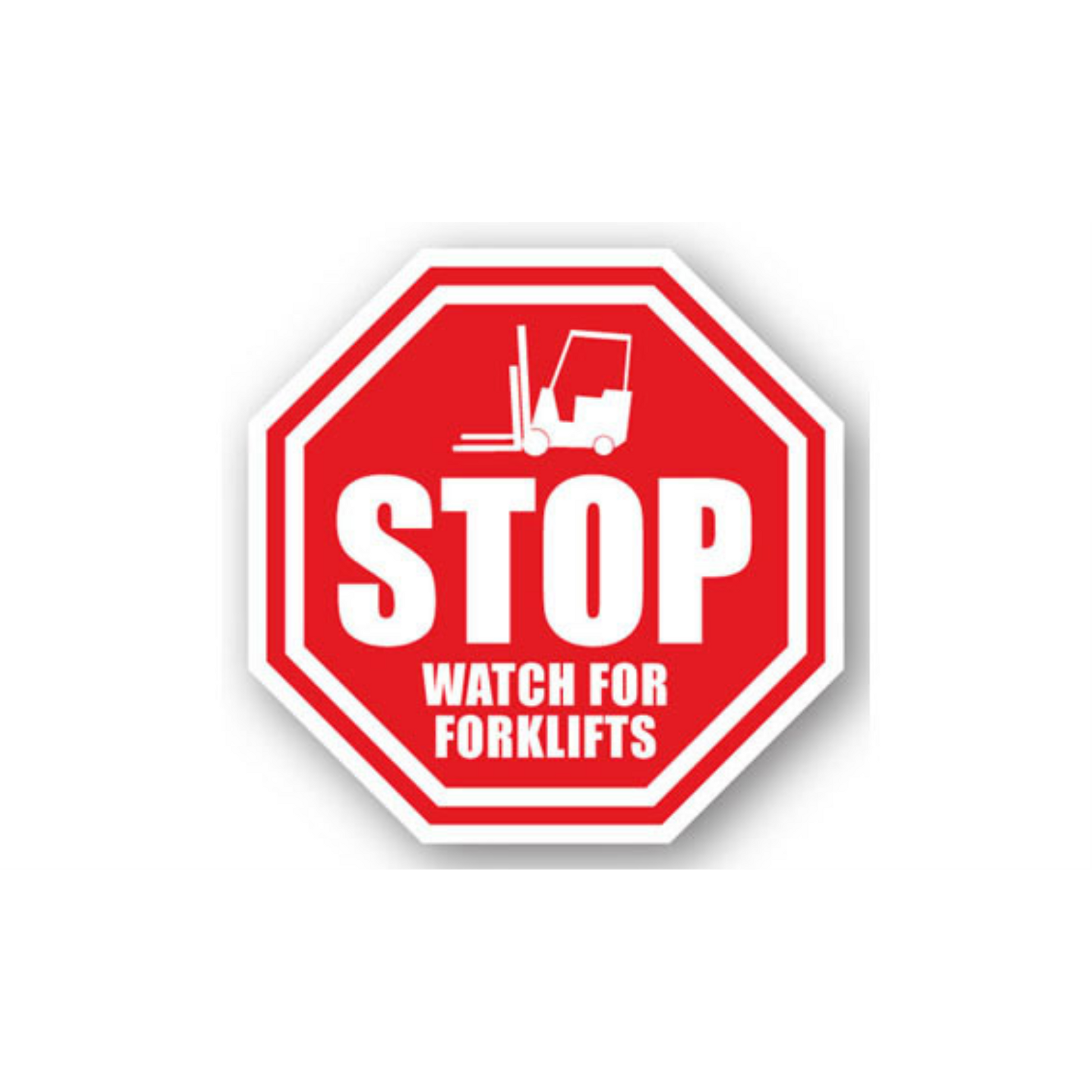 16" OCTAGON SIGNS -  Octagon Sign - Stop Watch for Forklifts - LS-SIGN 256 #0026 -UEN