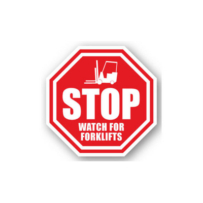 17" OCTAGON SIGNS -  Octagon Sign - Stop Watch for Forklifts - LS-SIGN 289 #4005 -UEN