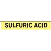 SULFURIC ACID PERFORATED ROLL PIPE MARKER - SULFURIC ACID PERFORATED ROLL PIPE MARKER, 1”X18Y, Adhesive Vinyl