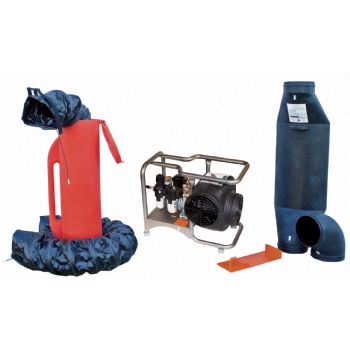 Air Systems Saddle Vent Pneumatic Blower Kit Conductive Black SVB-A8CUP