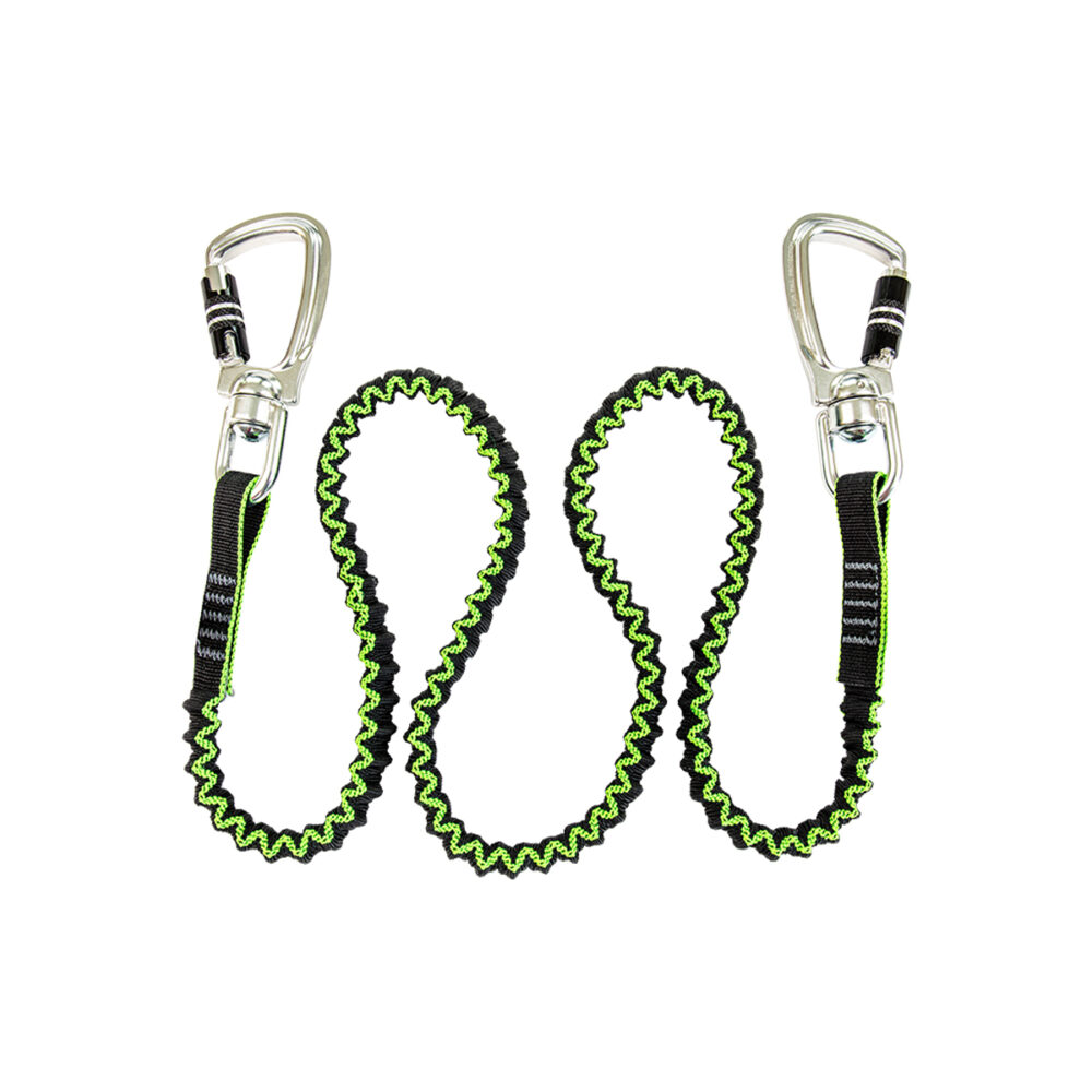 Safewaze 80 lb. HD Elasticated Tool Tether w/ 2 Swivel Carabiners - SW434