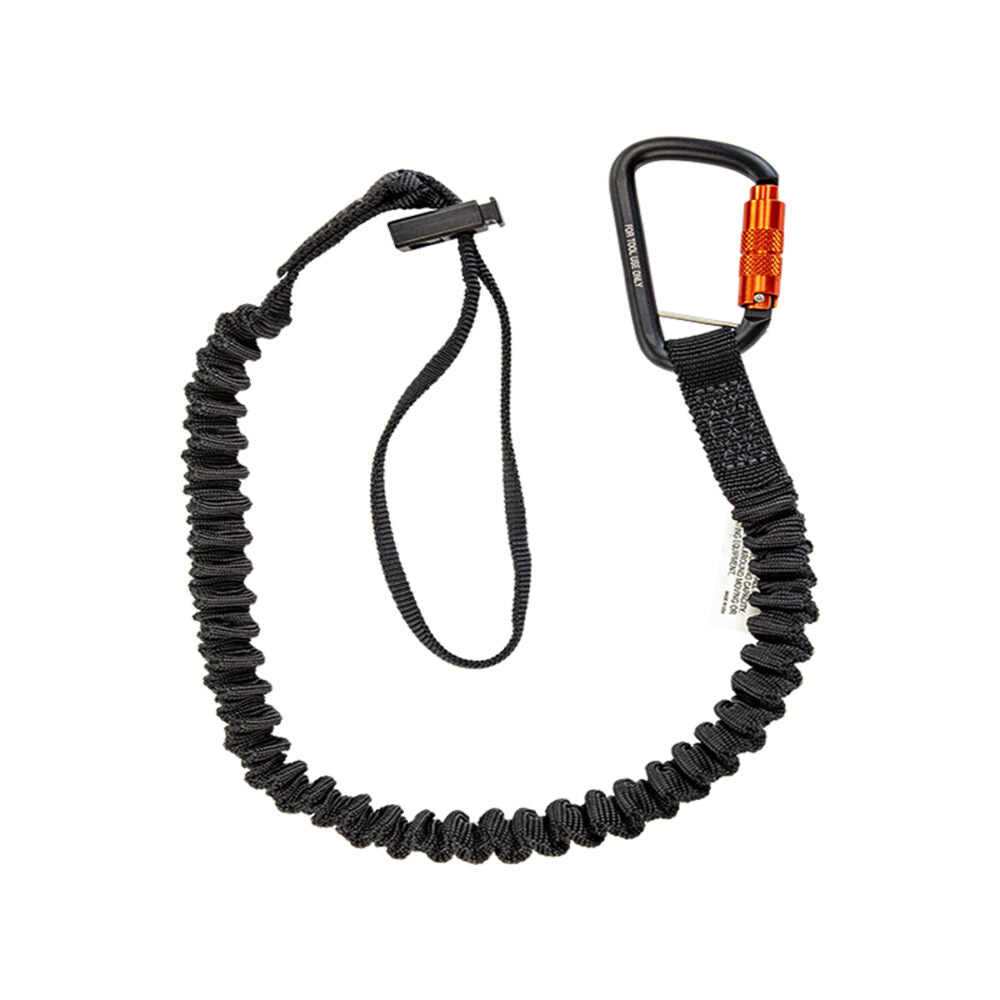 Safewaze 15 lb. Elasticated Tool Tether w/ Carabiner and Cinch Loop - SW438