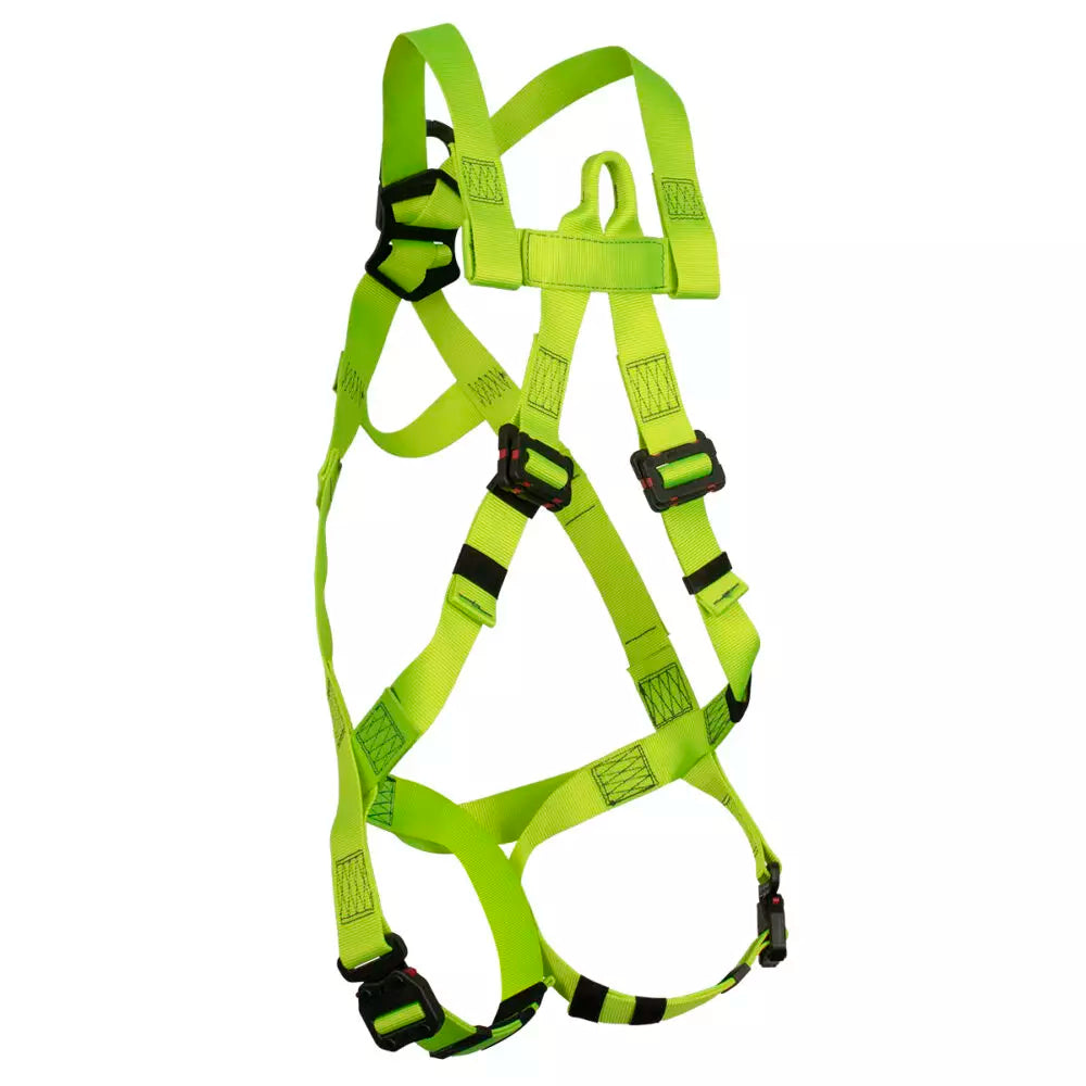 Safewaze Arc Flash Harness: DE 1D, Soft Sternal Loop, DE MB Torso, DE QC Legs (3X) - SW77125-UTQC-3X