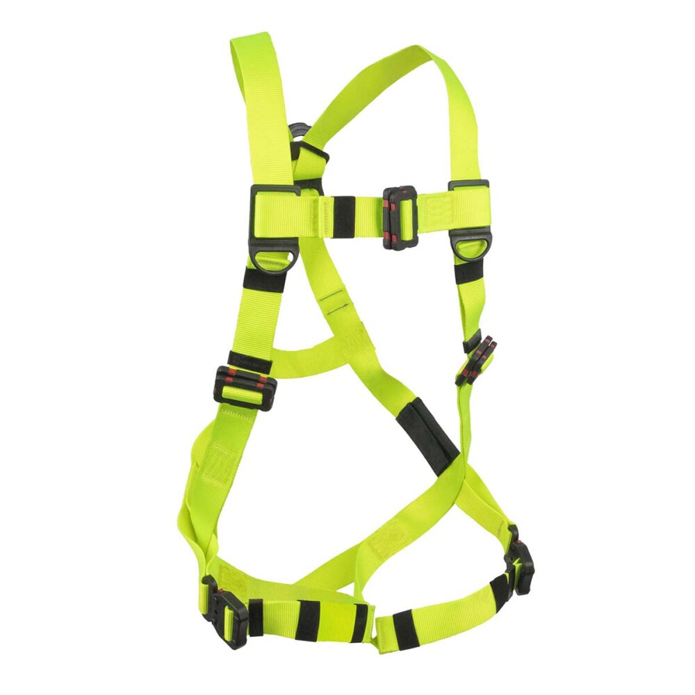 Safewaze Arc Flash Harness: DE 1D, DE MB Torso, DE MB Chest, DE QC Legs (L/XL) - SW77225-UTQC-L/XL