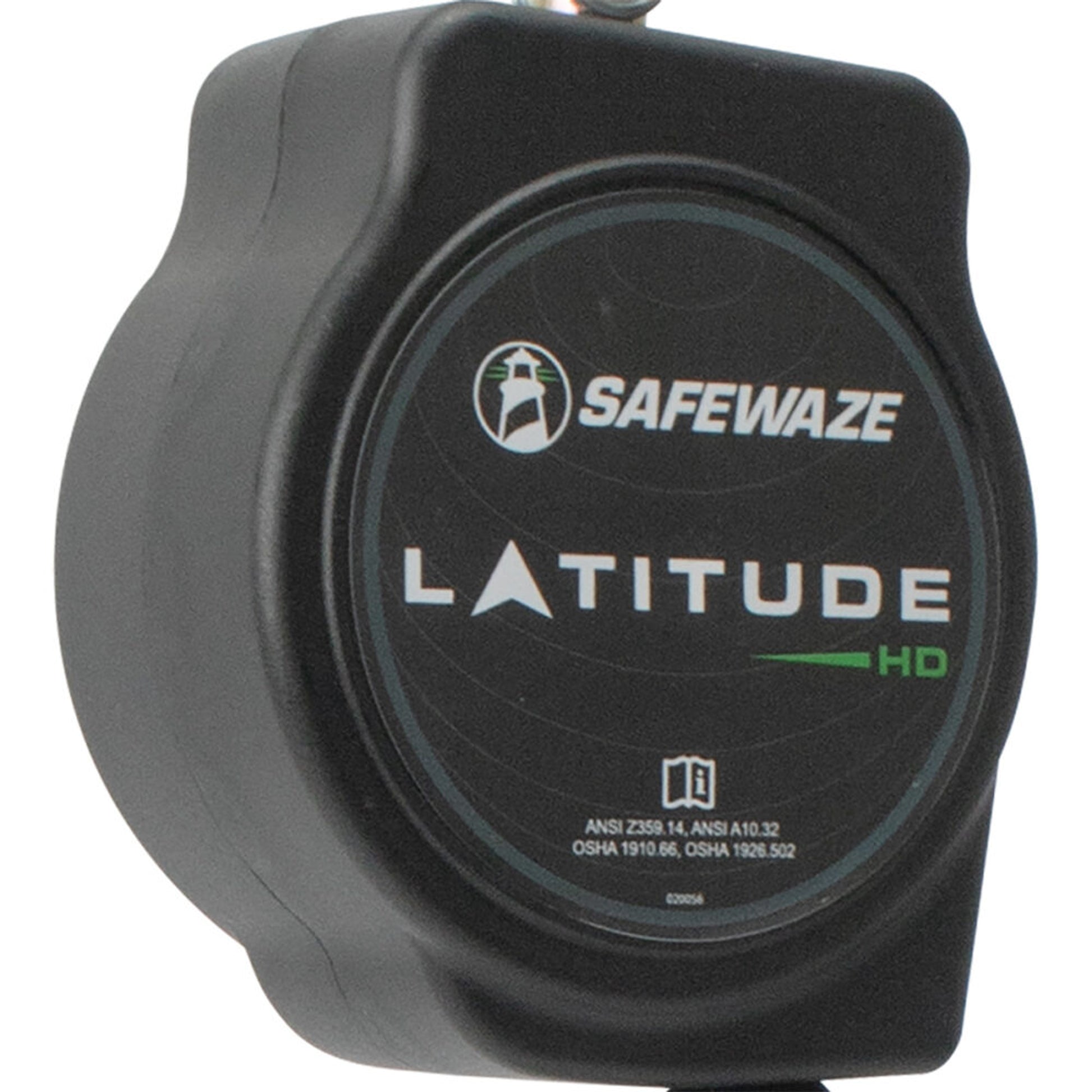 Safewaze Latitude HD 10' Single Cable SRL: Carabiner, Snap Hook - SW8008-10