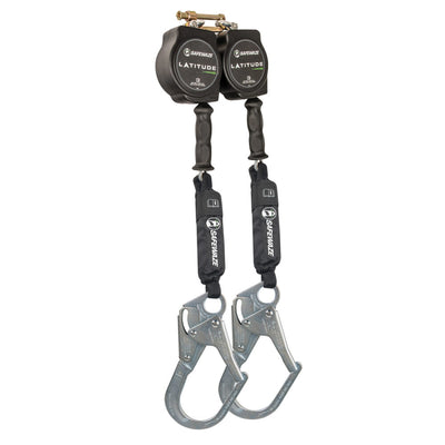 Safewaze Latitude HD 10' Dual Cable SRL: SW-9012 BWB, Rebar Hooks - SW8008-10-RBH-DL