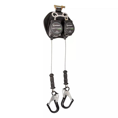Safewaze Latitude Edge 11' Dual Cable SRL: Alu Rebar Hook - SW8008-11LE-RBHALUDL