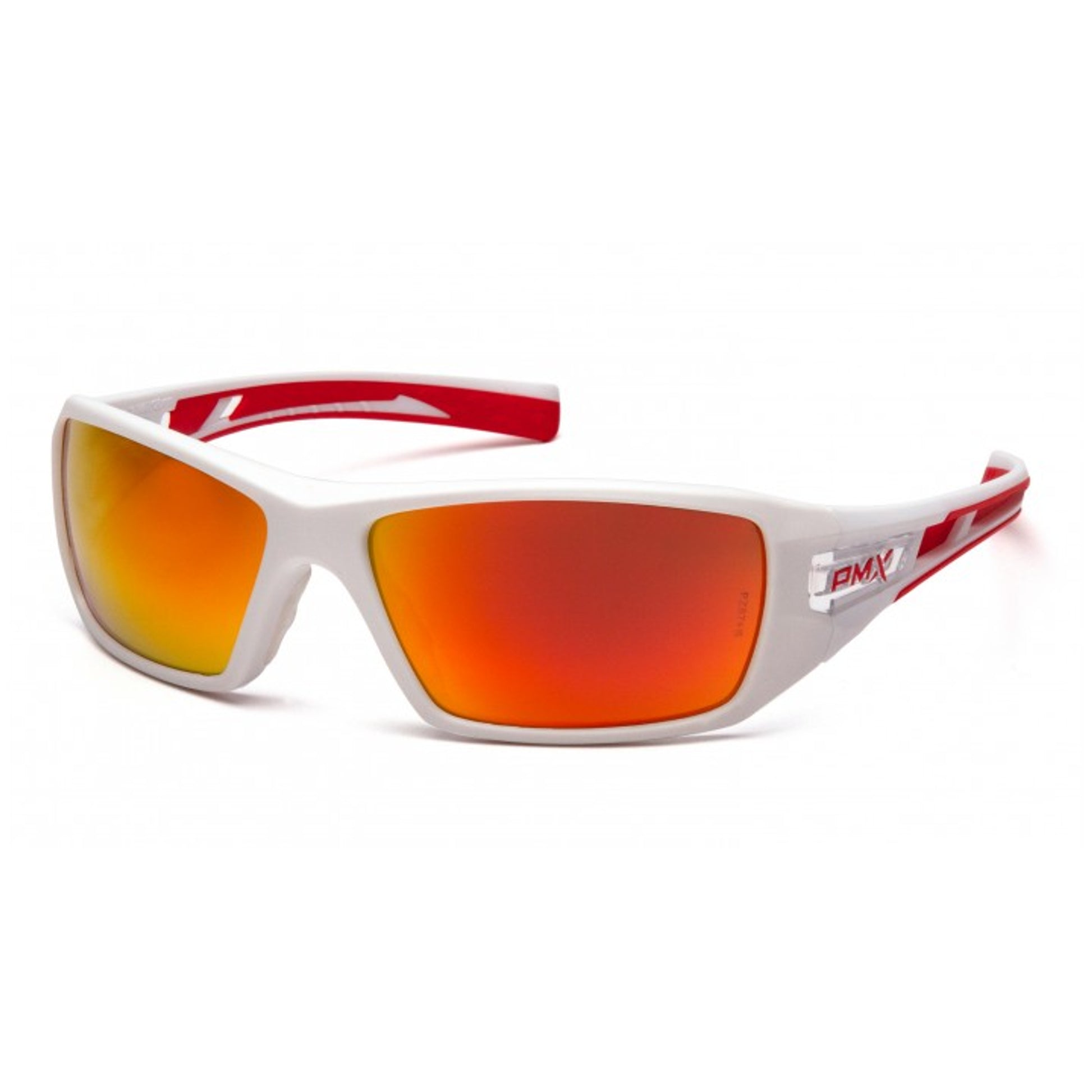Pyramex - Velar-White/Red Frame/Sky Red Mirror Lens - 12/Pair