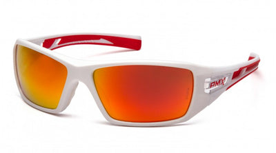 Pyramex Velar White/Red Frame/Sky Red Mirror Lens Safety Eyewear