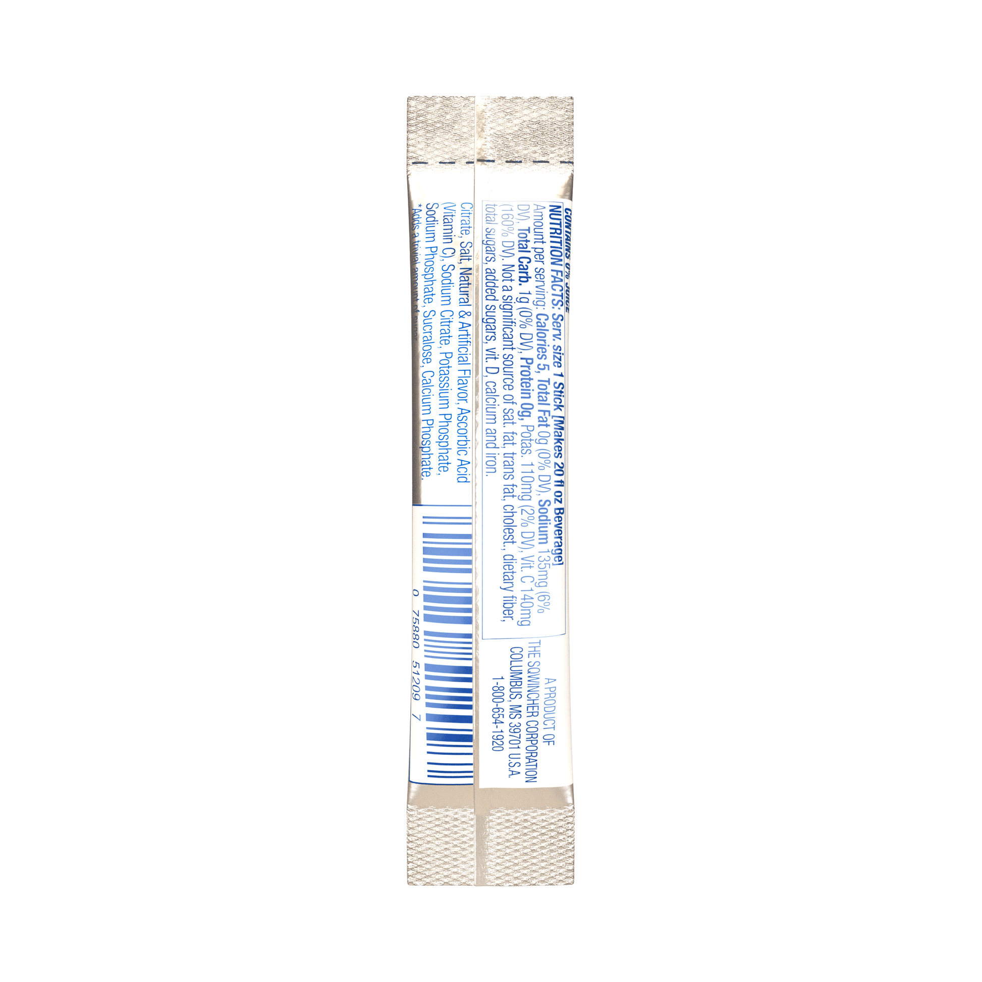 Sqwincher Qwik Stik Zero Sugar Free Single Serve 20 oz Yield Packs - Cool Citrus - 50/Bag - 159060109