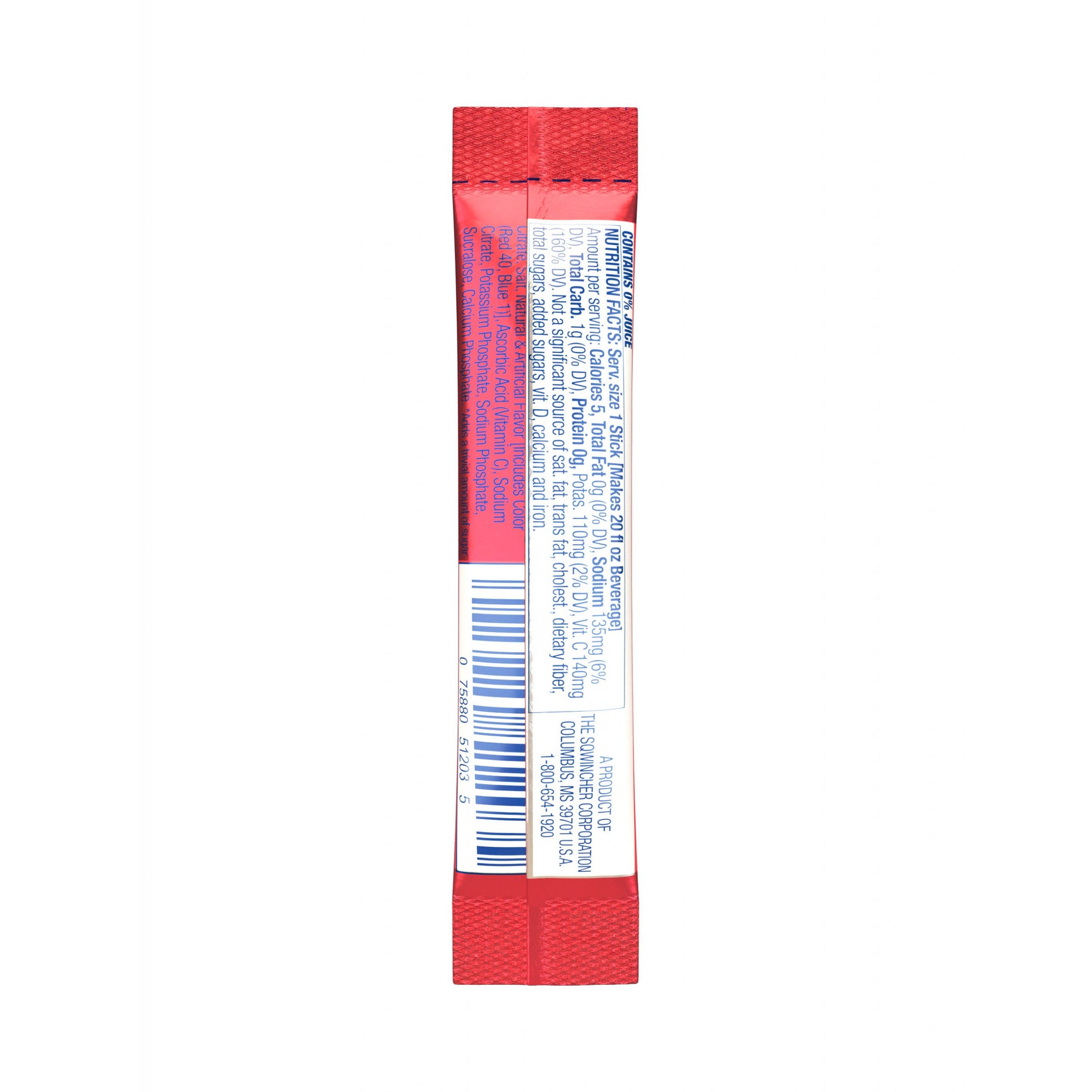 Sqwincher Qwik Stik Zero Sugar Free Single Serve 20 oz Yield Packs - Fruit Punch- 50/Bag - 159060102