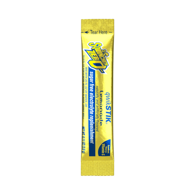 Sqwincher Qwik Stik Zero Sugar Free Single Serve 20 oz Yield Packs - Lemonade - 50/Bag - 159060103
