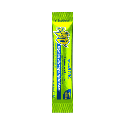 Sqwincher Qwik Stik Zero Sugar Free Single Serve 20 oz Yield Packs - Lemon Lime - 50/Bag - 159060106